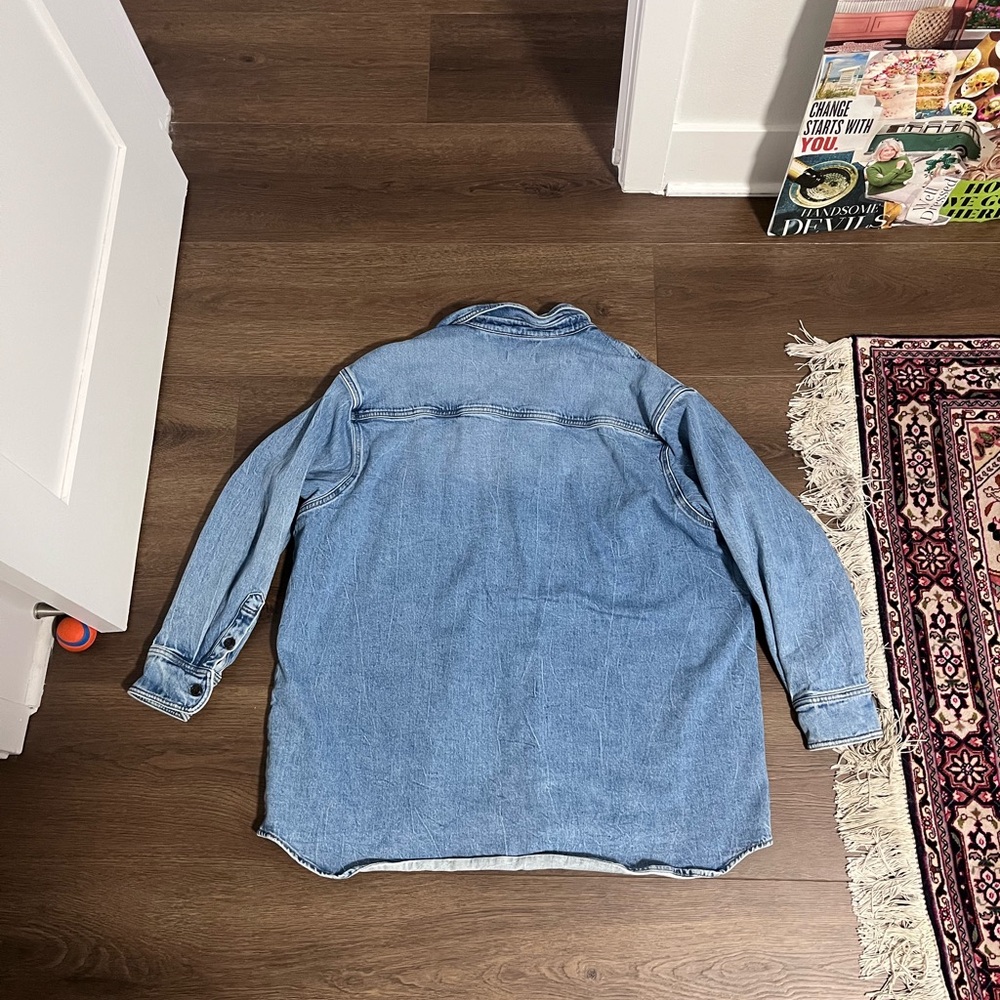 Good American Blue Denim Shirt - Picture 2 of 3
